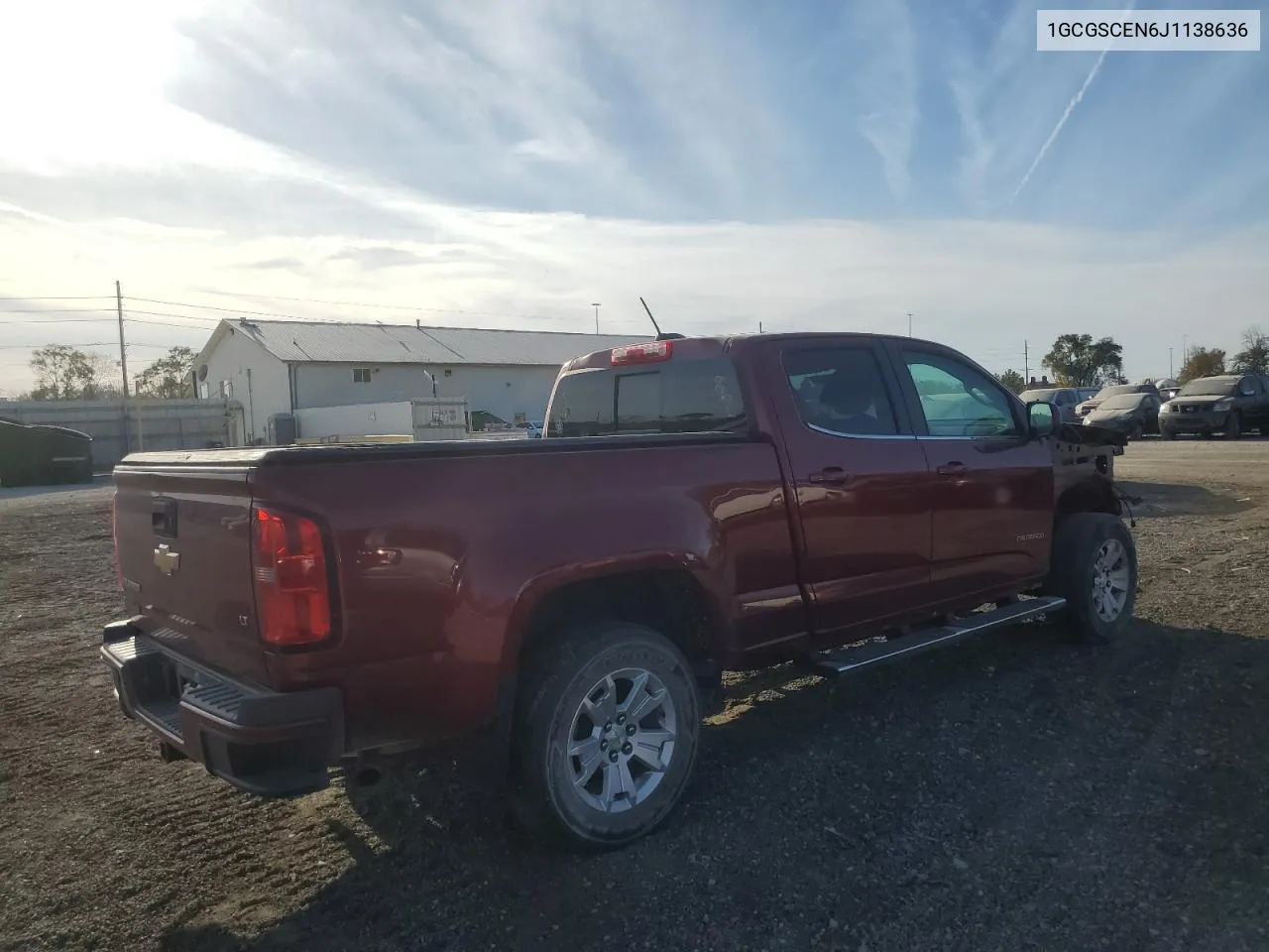 2018 Chevrolet Colorado Lt VIN: 1GCGSCEN6J1138636 Lot: 77091124