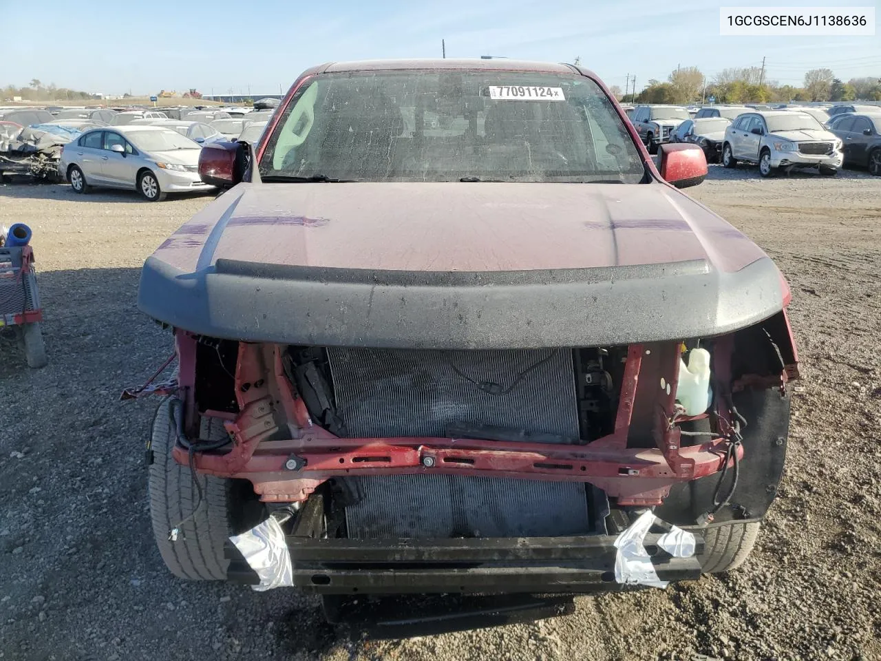 2018 Chevrolet Colorado Lt VIN: 1GCGSCEN6J1138636 Lot: 77091124