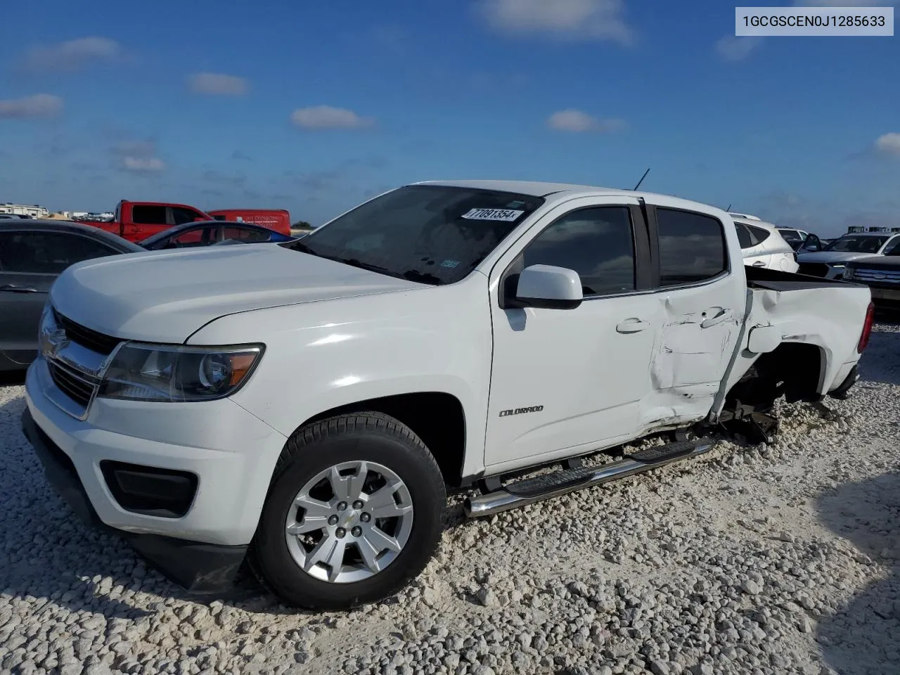 2018 Chevrolet Colorado Lt VIN: 1GCGSCEN0J1285633 Lot: 77091354