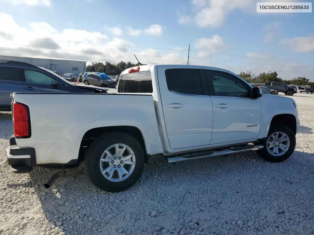 2018 Chevrolet Colorado Lt VIN: 1GCGSCEN0J1285633 Lot: 77091354