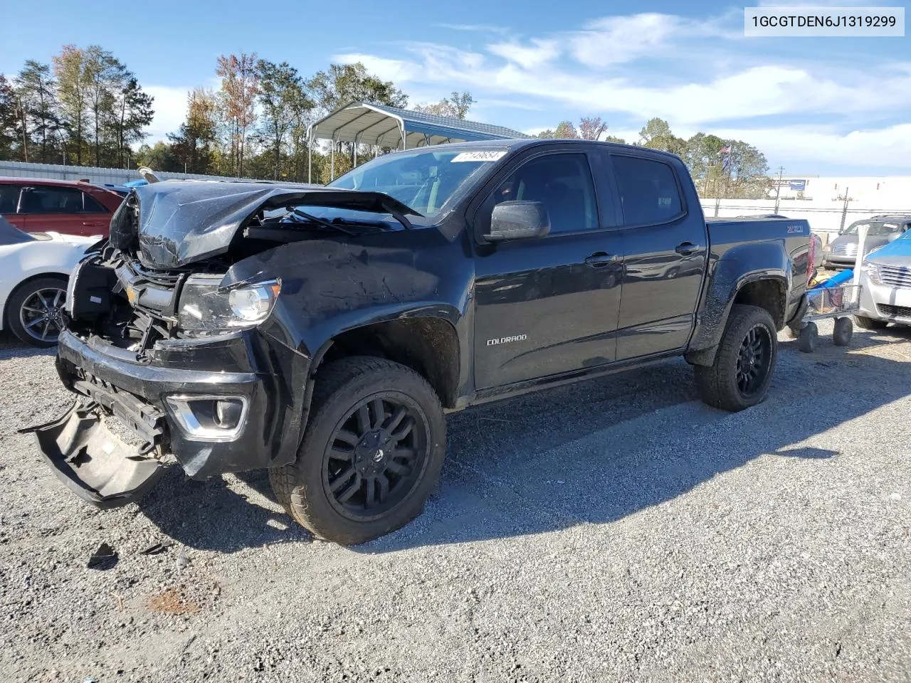 2018 Chevrolet Colorado Z71 VIN: 1GCGTDEN6J1319299 Lot: 77149654