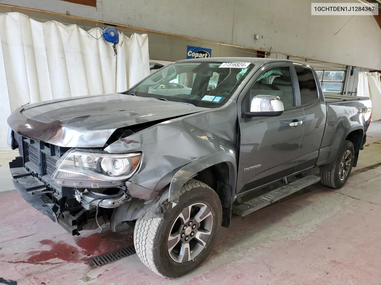 2018 Chevrolet Colorado Z71 VIN: 1GCHTDEN1J1284367 Lot: 77316824