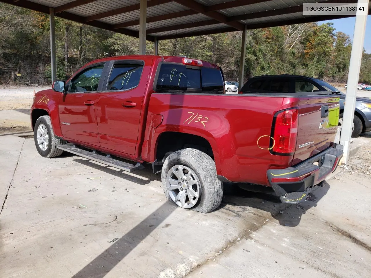 2018 Chevrolet Colorado Lt VIN: 1GCGSCEN1J1138141 Lot: 77440024