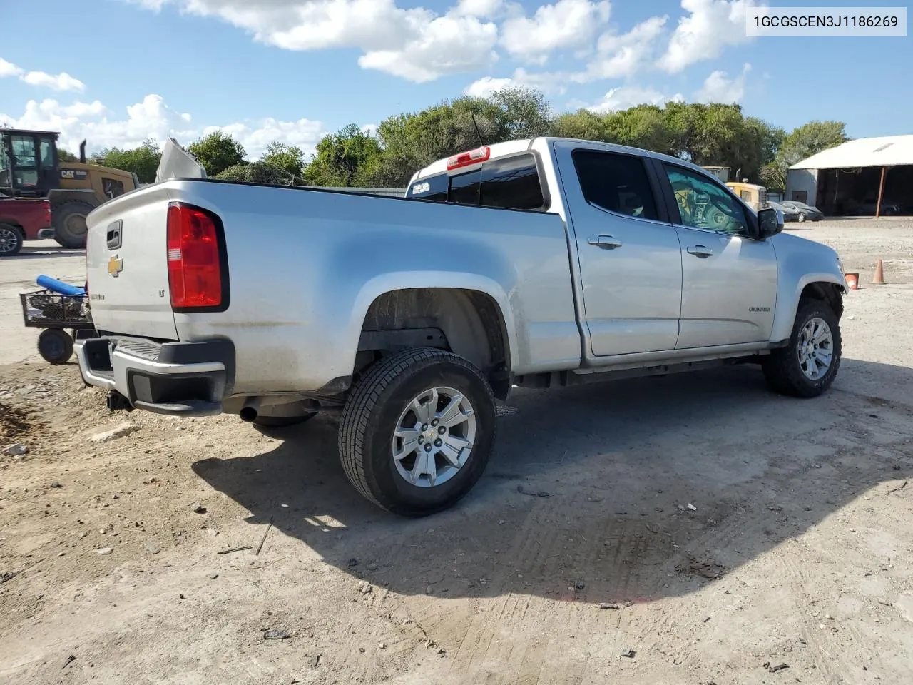 2018 Chevrolet Colorado Lt VIN: 1GCGSCEN3J1186269 Lot: 78082274