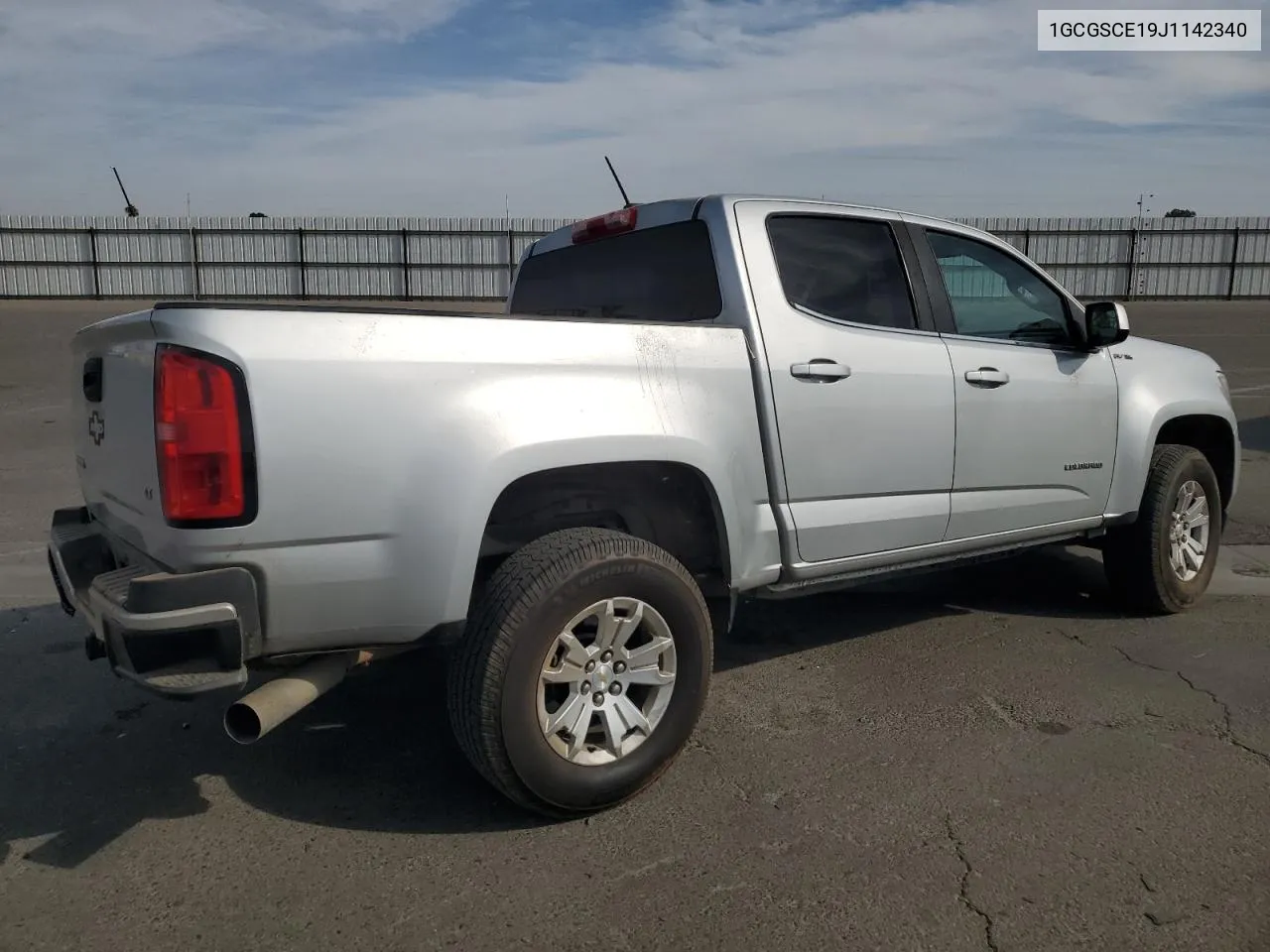 2018 Chevrolet Colorado Lt VIN: 1GCGSCE19J1142340 Lot: 78221714