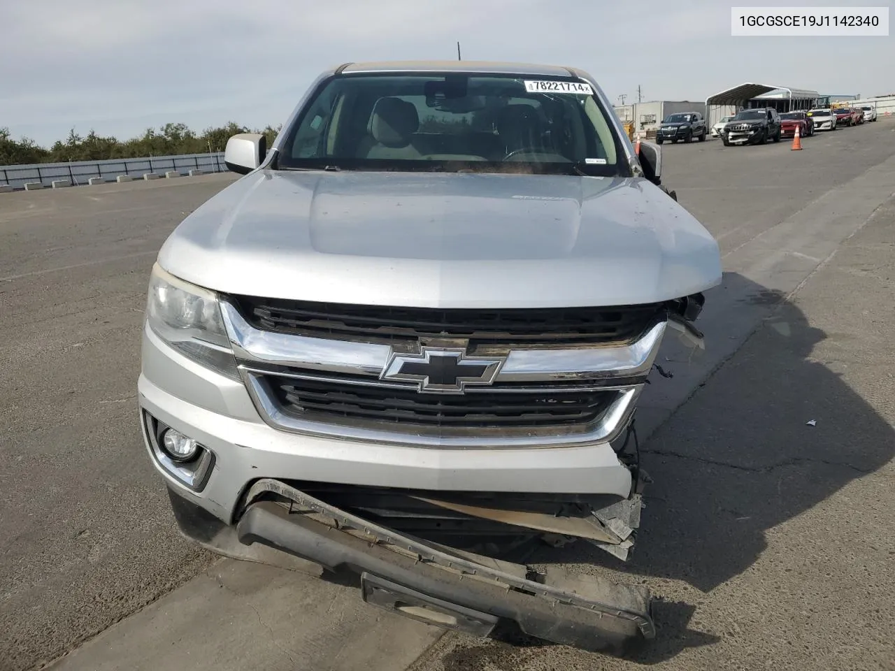 2018 Chevrolet Colorado Lt VIN: 1GCGSCE19J1142340 Lot: 78221714