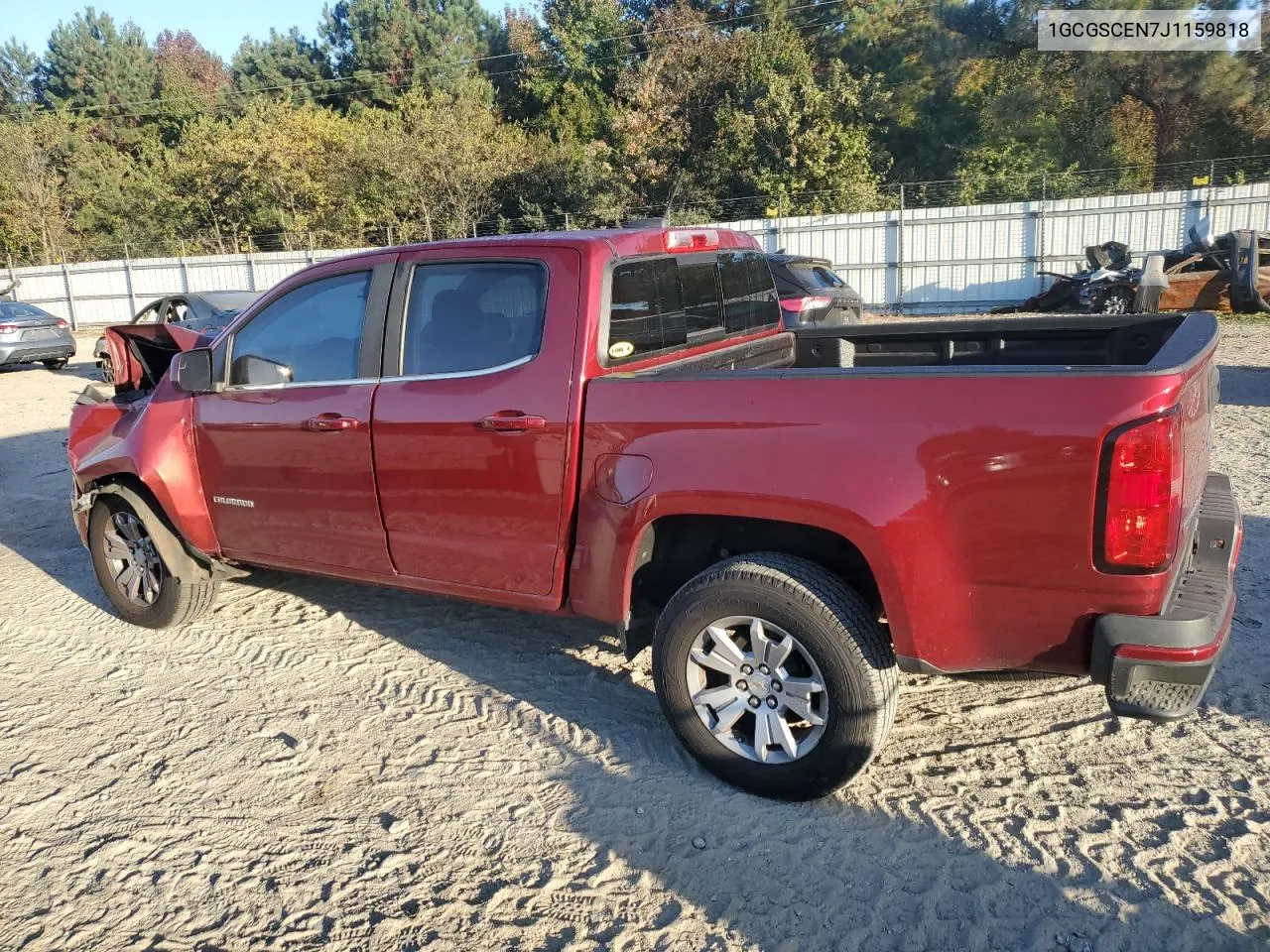 2018 Chevrolet Colorado Lt VIN: 1GCGSCEN7J1159818 Lot: 78494134