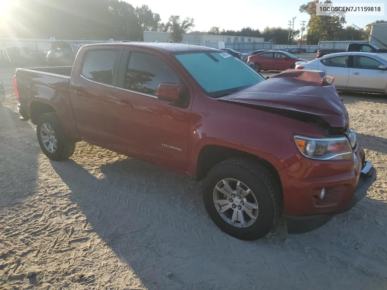 2018 Chevrolet Colorado Lt VIN: 1GCGSCEN7J1159818 Lot: 78494134