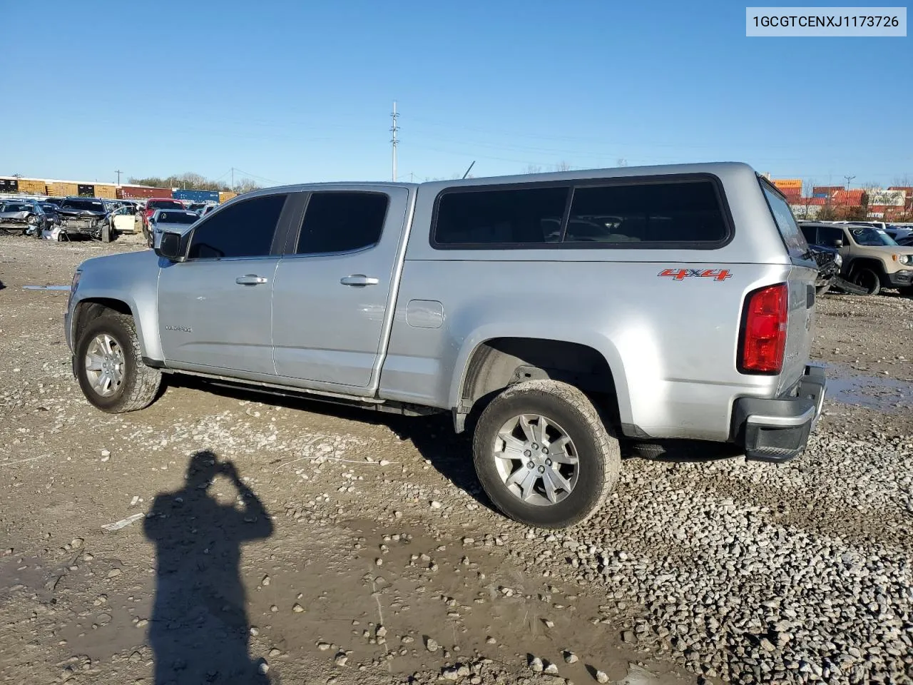 2018 Chevrolet Colorado Lt VIN: 1GCGTCENXJ1173726 Lot: 79336974