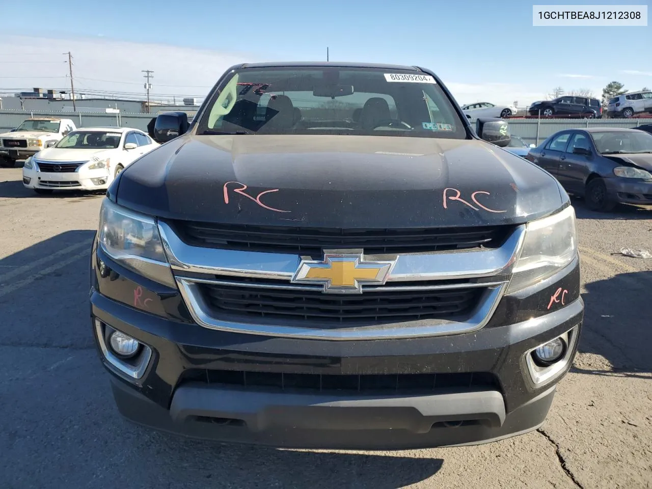 2018 Chevrolet Colorado VIN: 1GCHTBEA8J1212308 Lot: 80309204