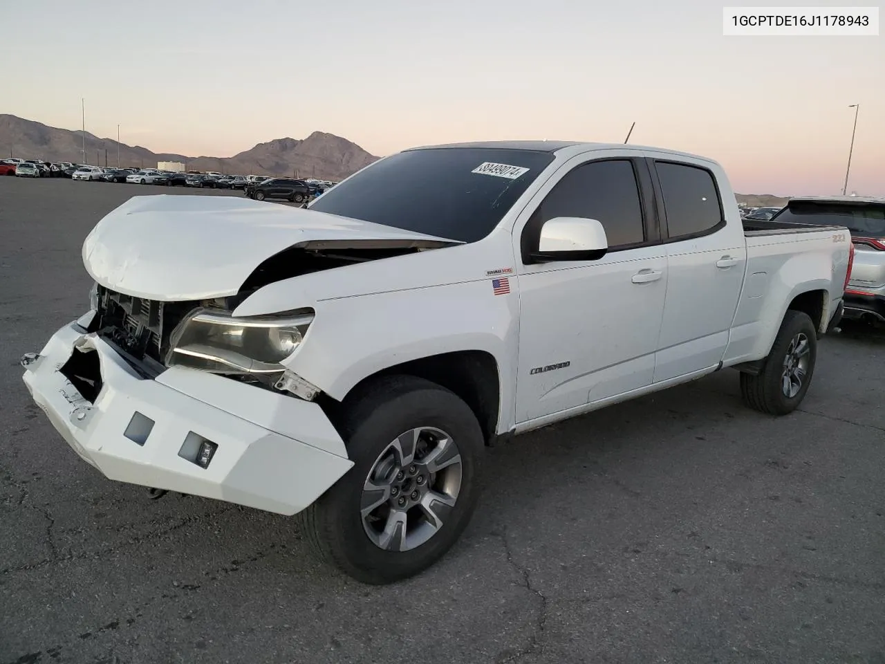 2018 Chevrolet Colorado Z71 VIN: 1GCPTDE16J1178943 Lot: 80499074