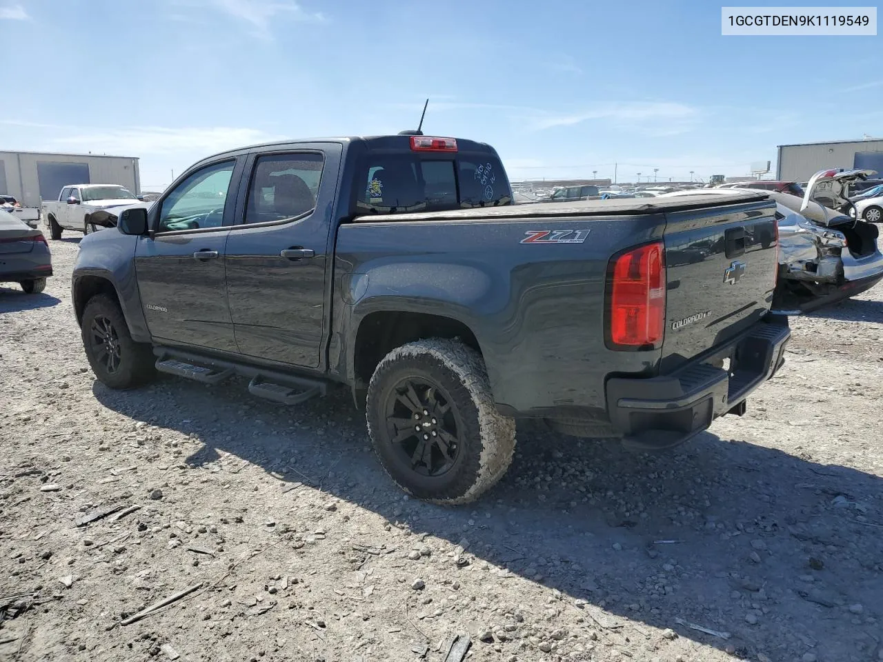 2019 Chevrolet Colorado Z71 VIN: 1GCGTDEN9K1119549 Lot: 42272133