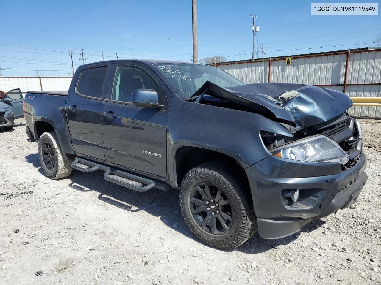 2019 Chevrolet Colorado Z71 VIN: 1GCGTDEN9K1119549 Lot: 42272133