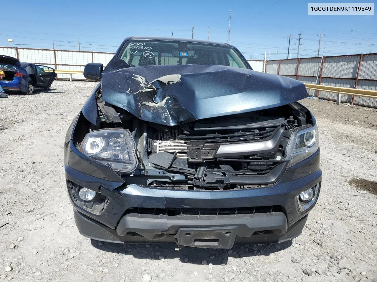 2019 Chevrolet Colorado Z71 VIN: 1GCGTDEN9K1119549 Lot: 42272133