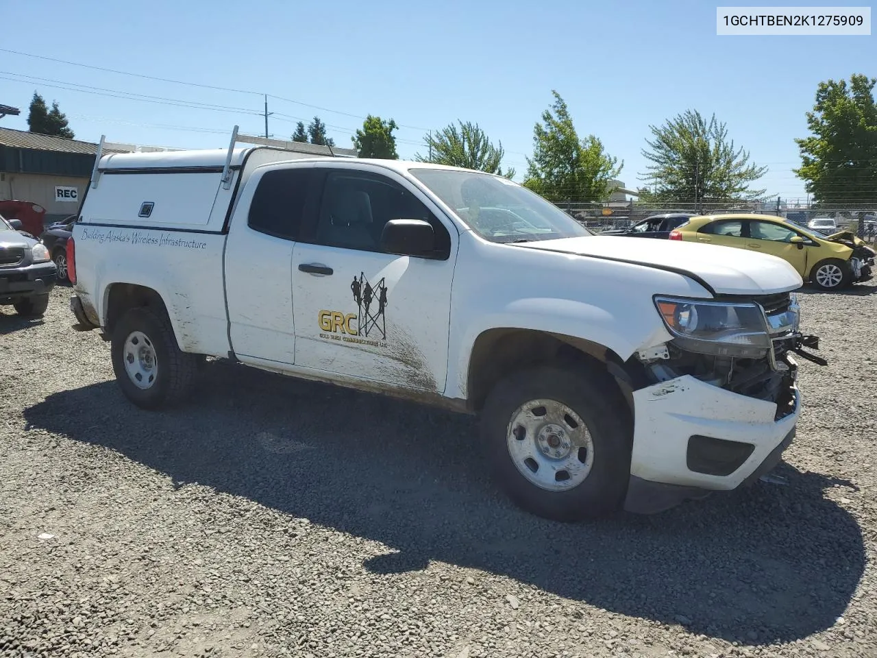 2019 Chevrolet Colorado VIN: 1GCHTBEN2K1275909 Lot: 58956684