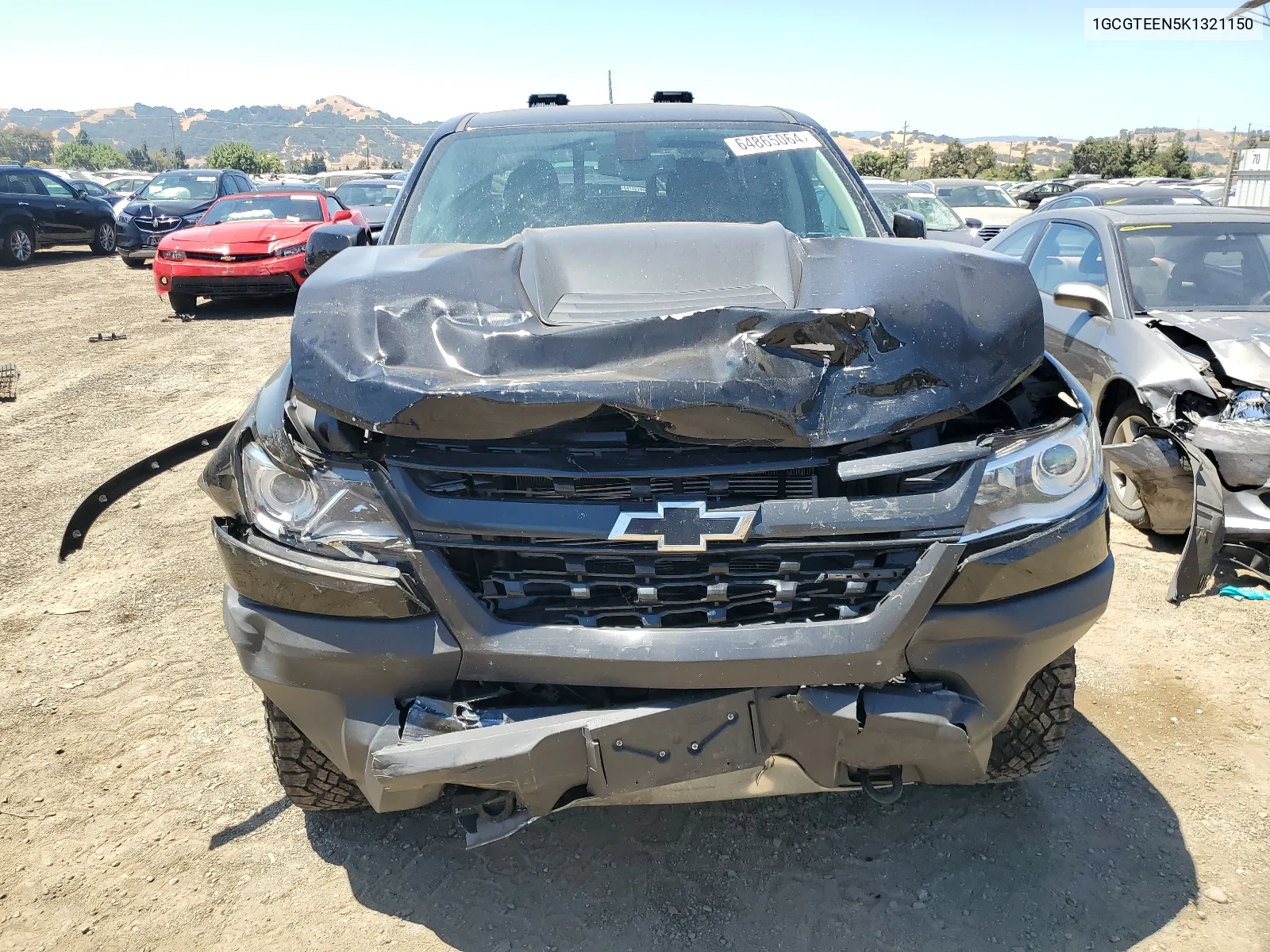 2019 Chevrolet Colorado Zr2 VIN: 1GCGTEEN5K1321150 Lot: 64865064