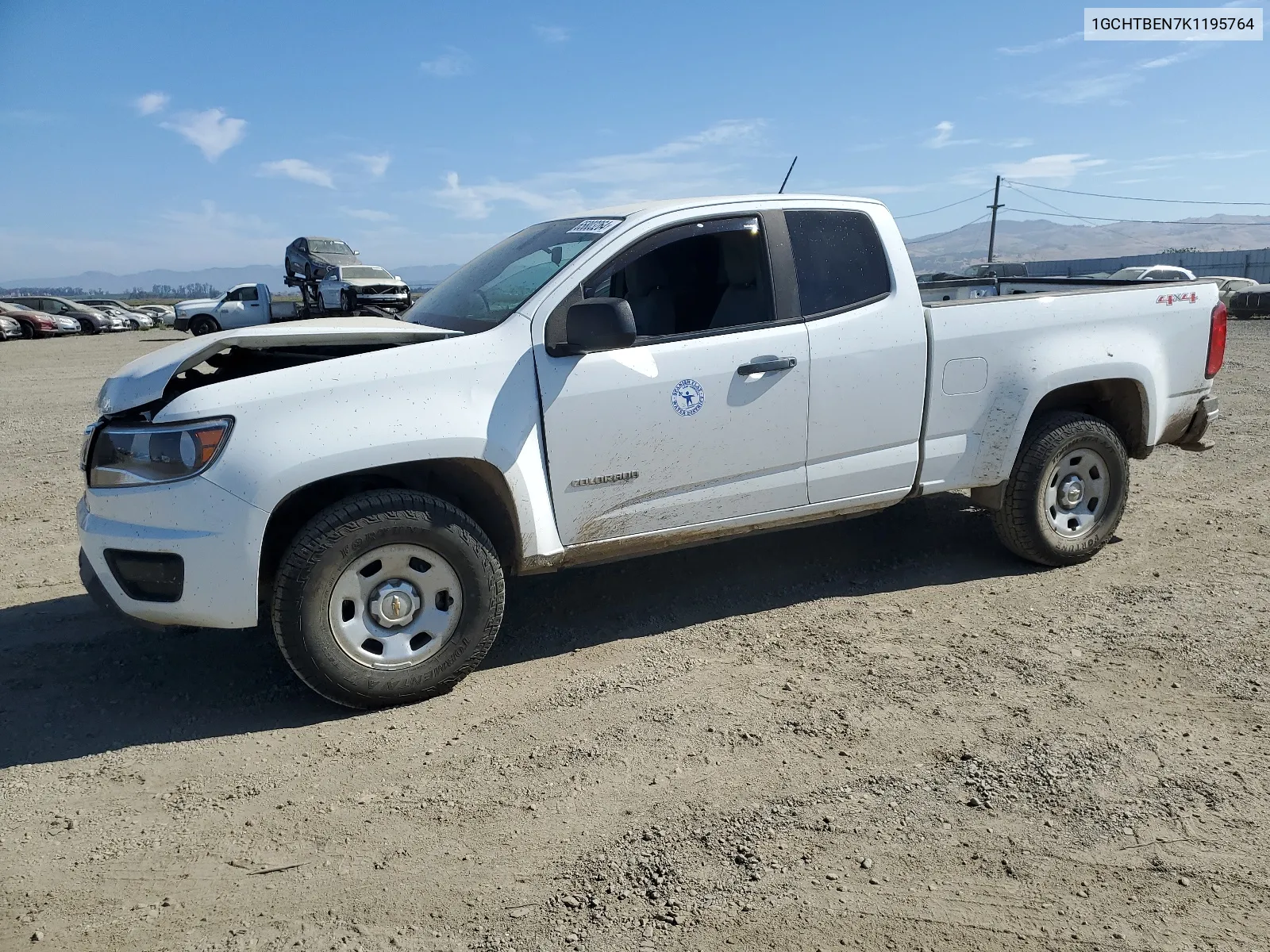 2019 Chevrolet Colorado VIN: 1GCHTBEN7K1195764 Lot: 65803264