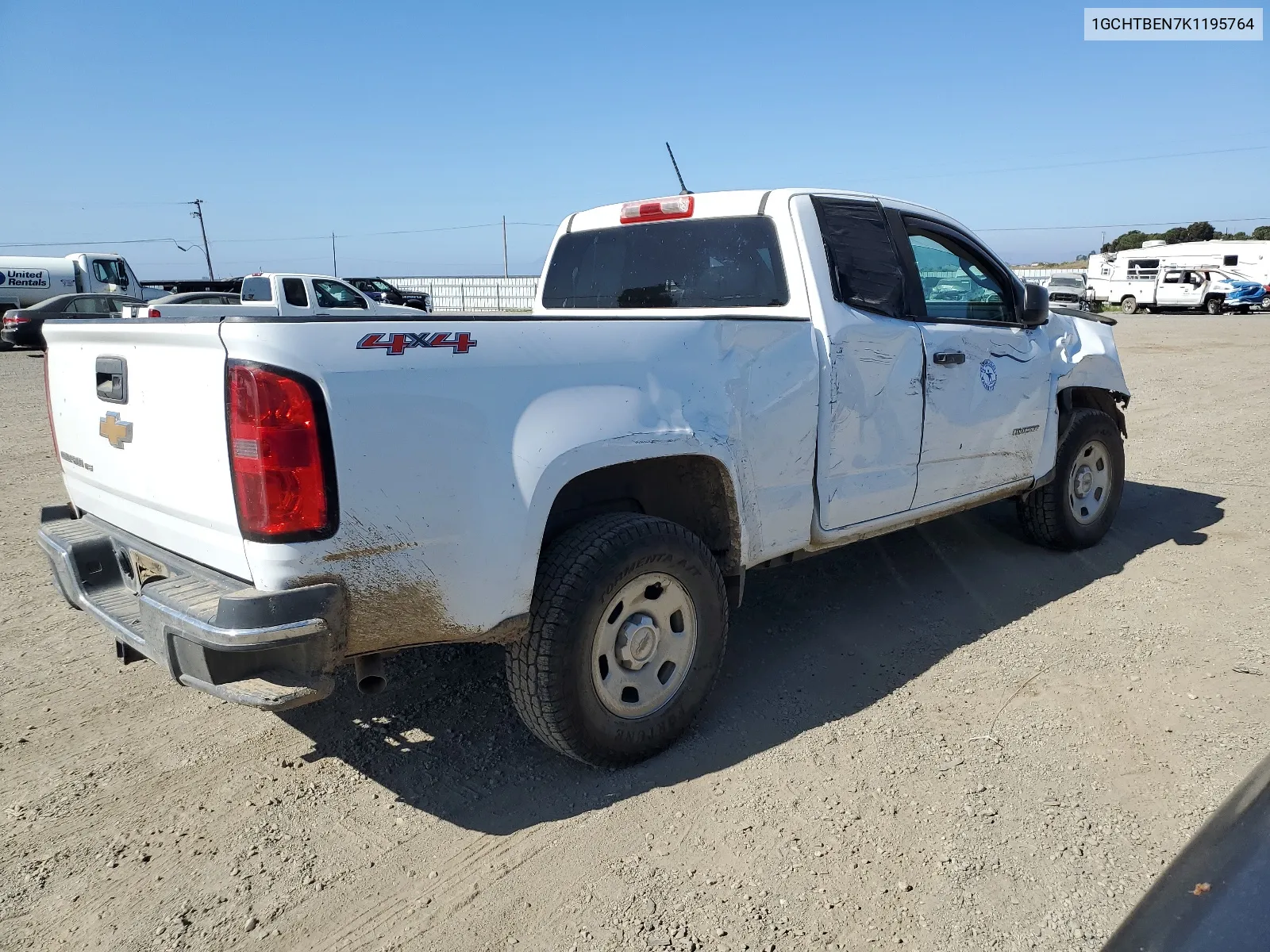 2019 Chevrolet Colorado VIN: 1GCHTBEN7K1195764 Lot: 65803264