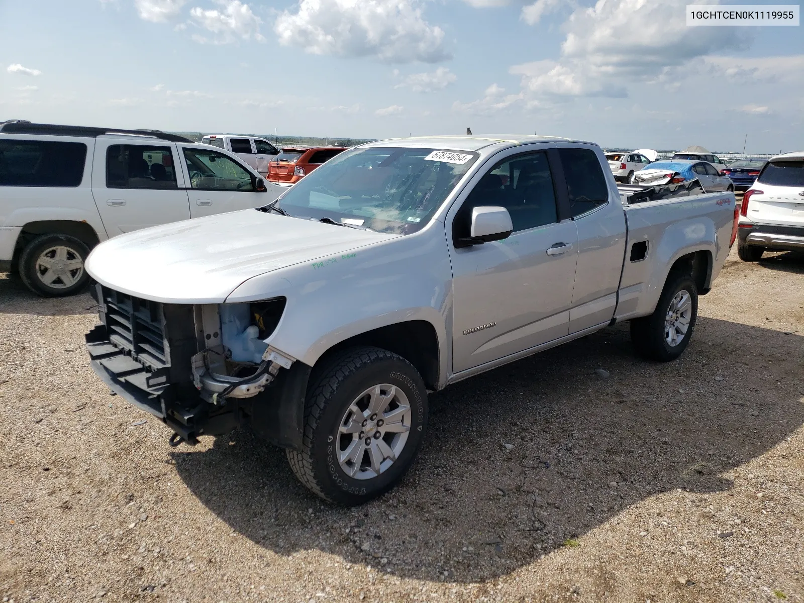 2019 Chevrolet Colorado Lt VIN: 1GCHTCEN0K1119955 Lot: 67874054