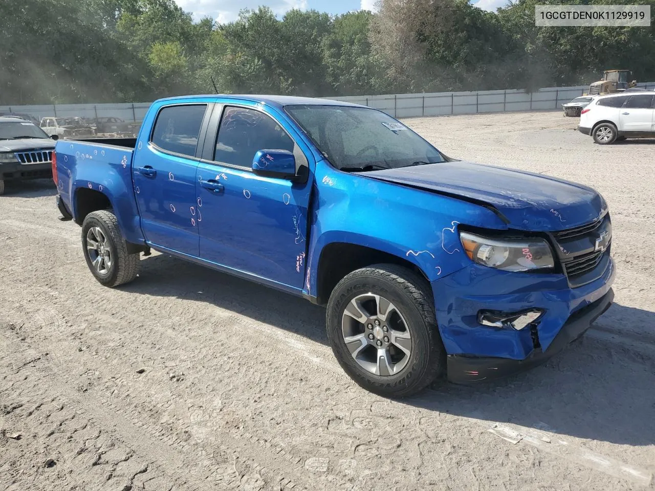 2019 Chevrolet Colorado Z71 VIN: 1GCGTDEN0K1129919 Lot: 70519854