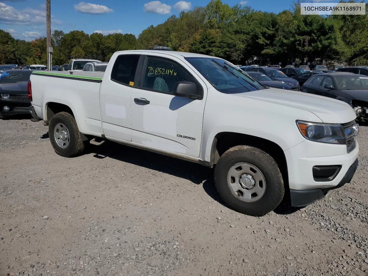 2019 Chevrolet Colorado VIN: 1GCHSBEA9K1168971 Lot: 70852114