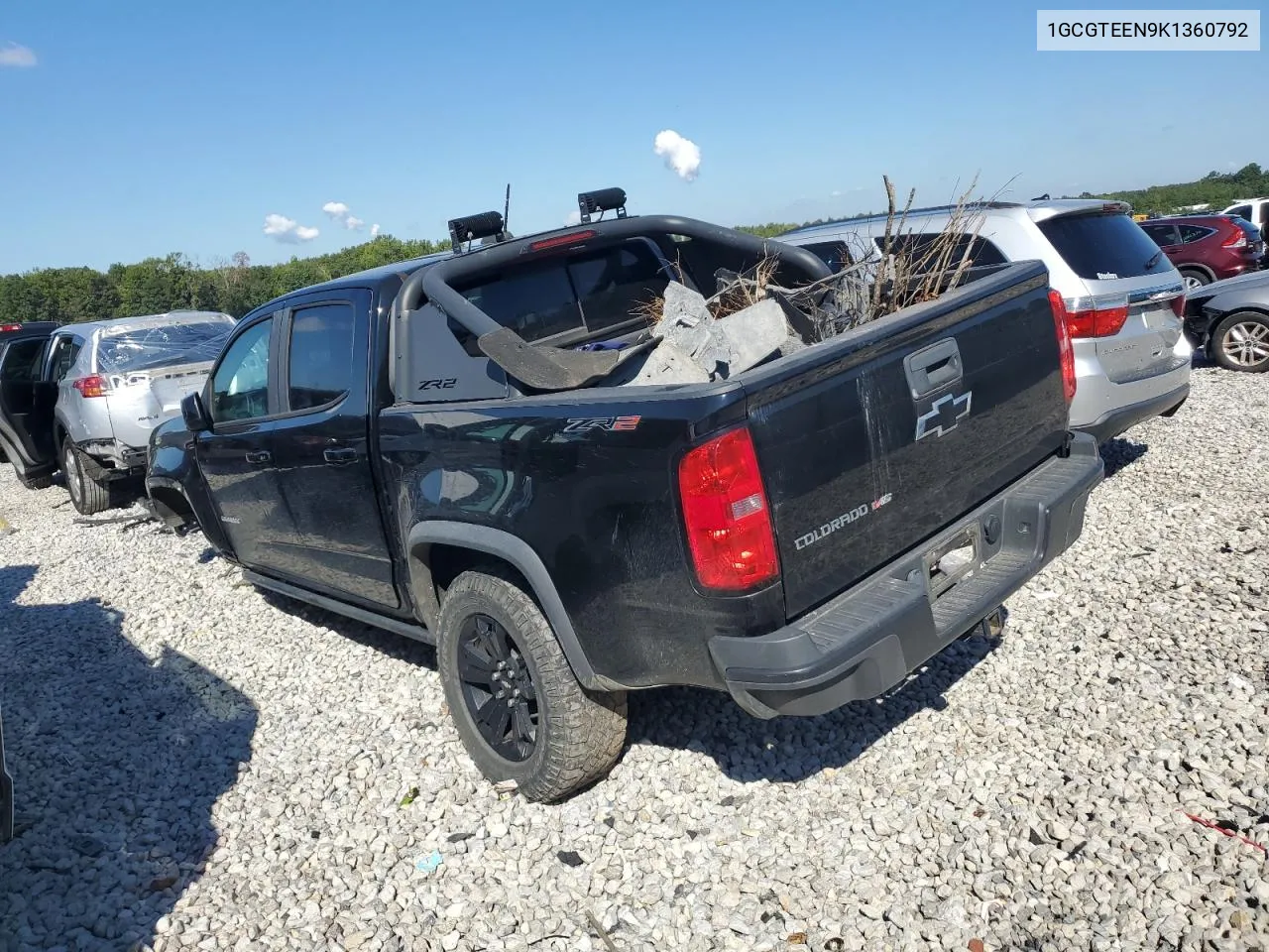 2019 Chevrolet Colorado Zr2 VIN: 1GCGTEEN9K1360792 Lot: 72264224