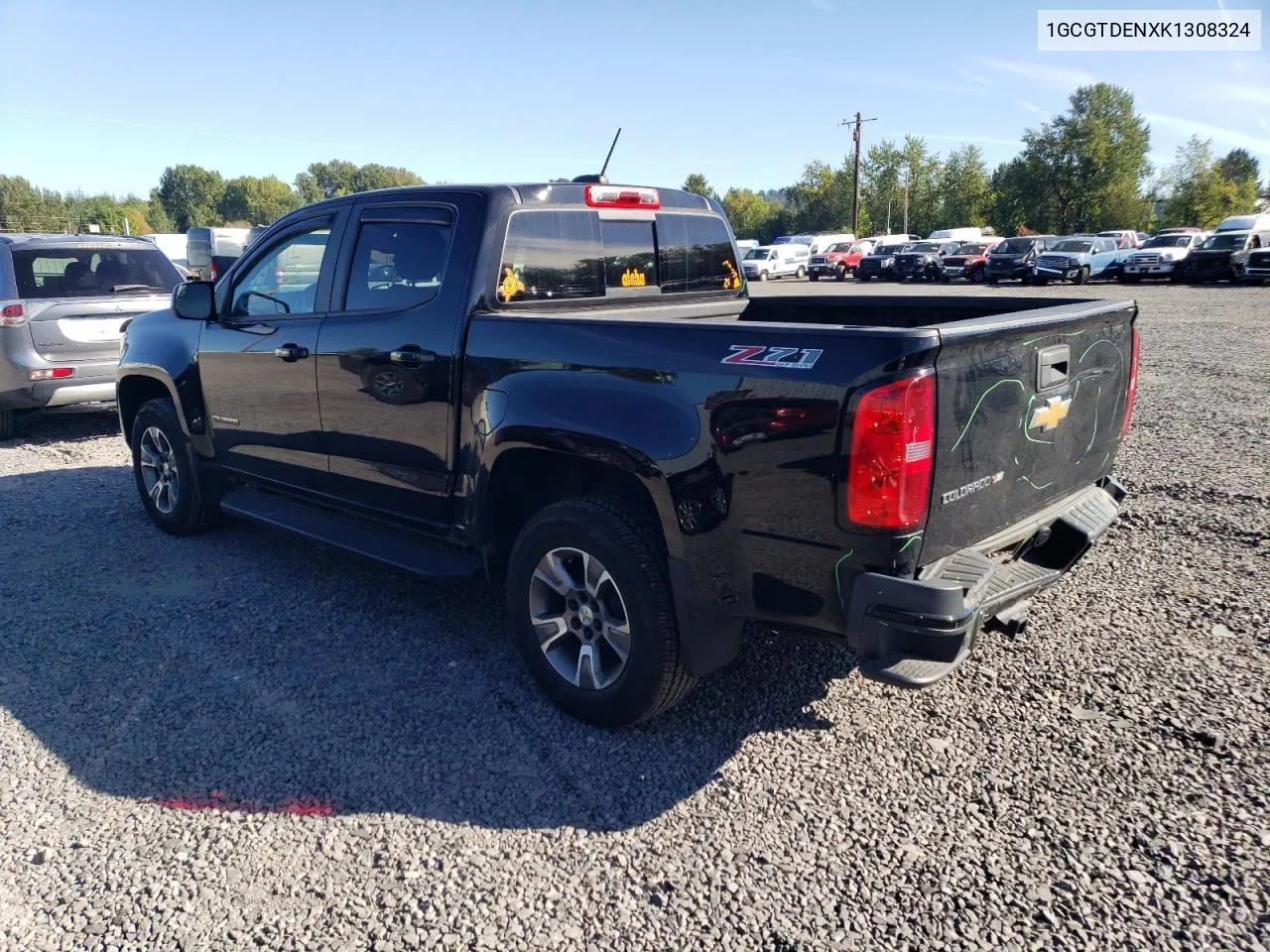 2019 Chevrolet Colorado Z71 VIN: 1GCGTDENXK1308324 Lot: 72299864