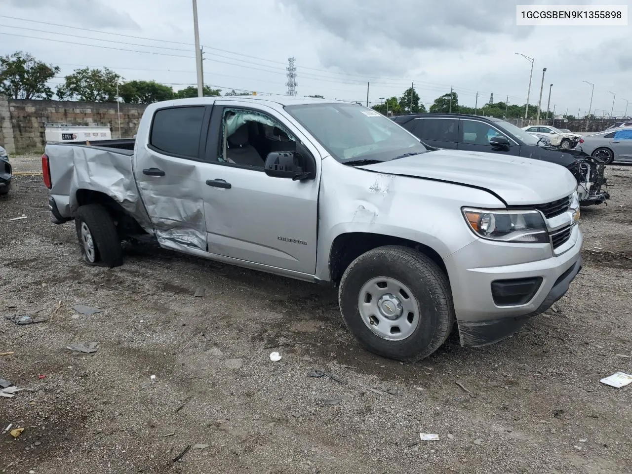 2019 Chevrolet Colorado VIN: 1GCGSBEN9K1355898 Lot: 73060854