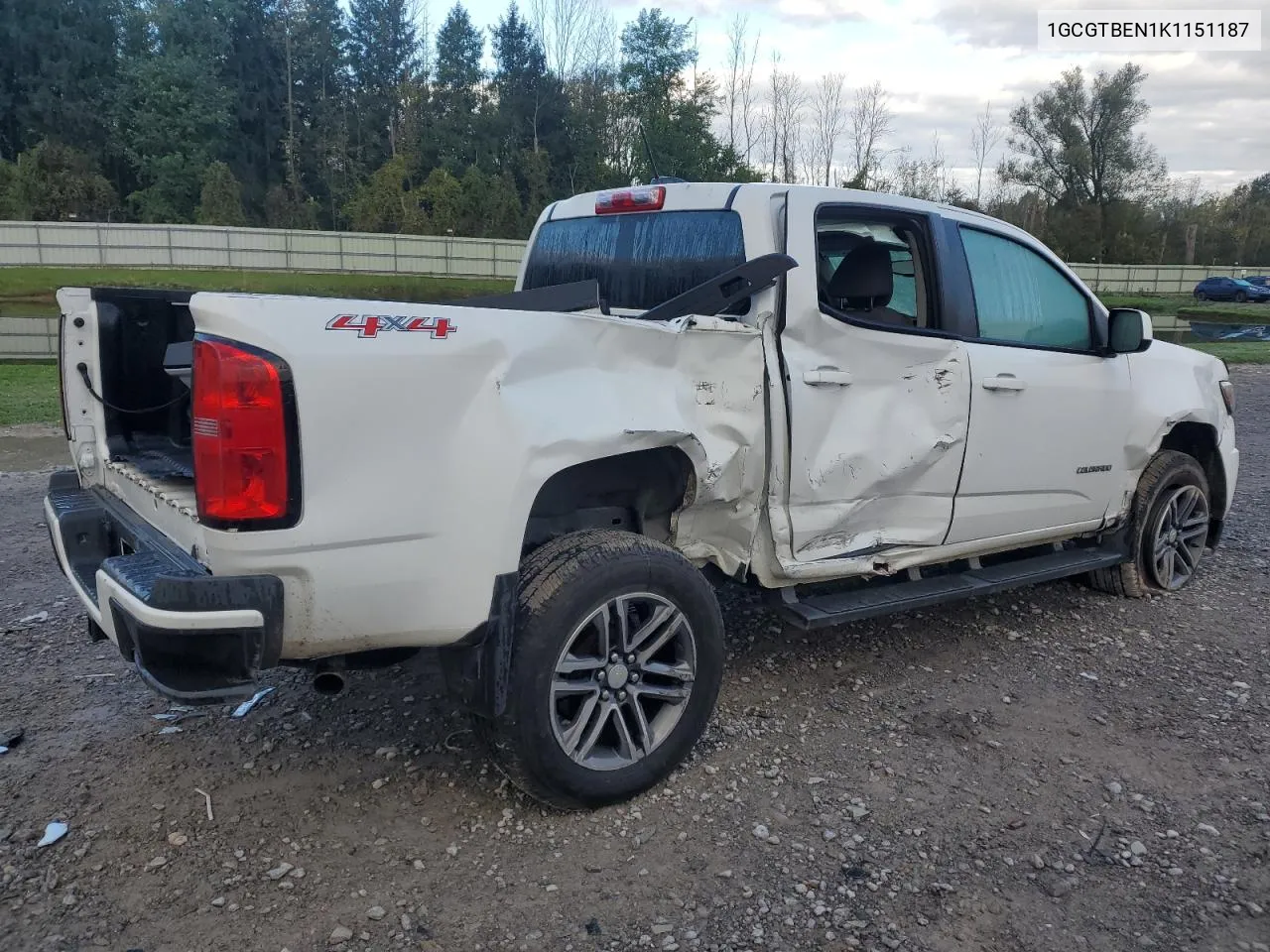 2019 Chevrolet Colorado VIN: 1GCGTBEN1K1151187 Lot: 73222404