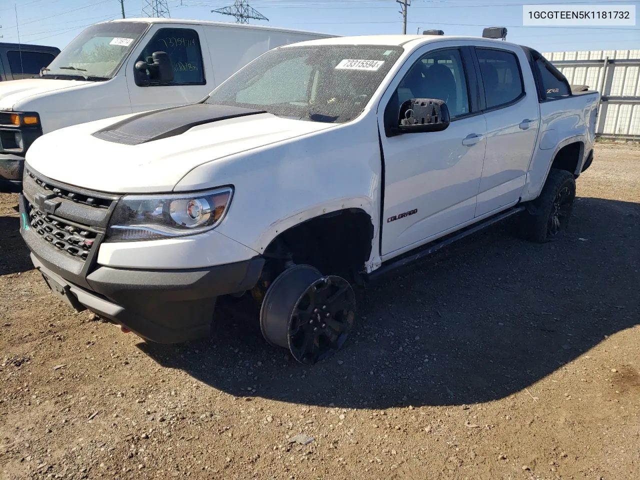 2019 Chevrolet Colorado Zr2 VIN: 1GCGTEEN5K1181732 Lot: 73315594