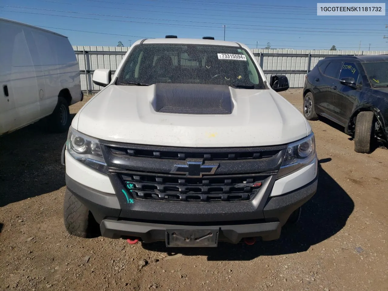 2019 Chevrolet Colorado Zr2 VIN: 1GCGTEEN5K1181732 Lot: 73315594