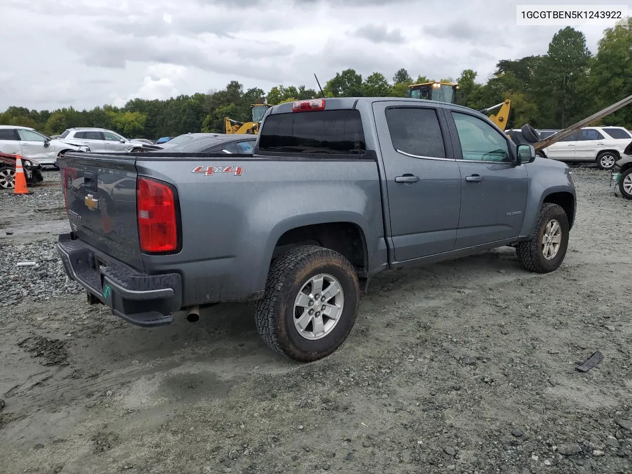 2019 Chevrolet Colorado VIN: 1GCGTBEN5K1243922 Lot: 73336444