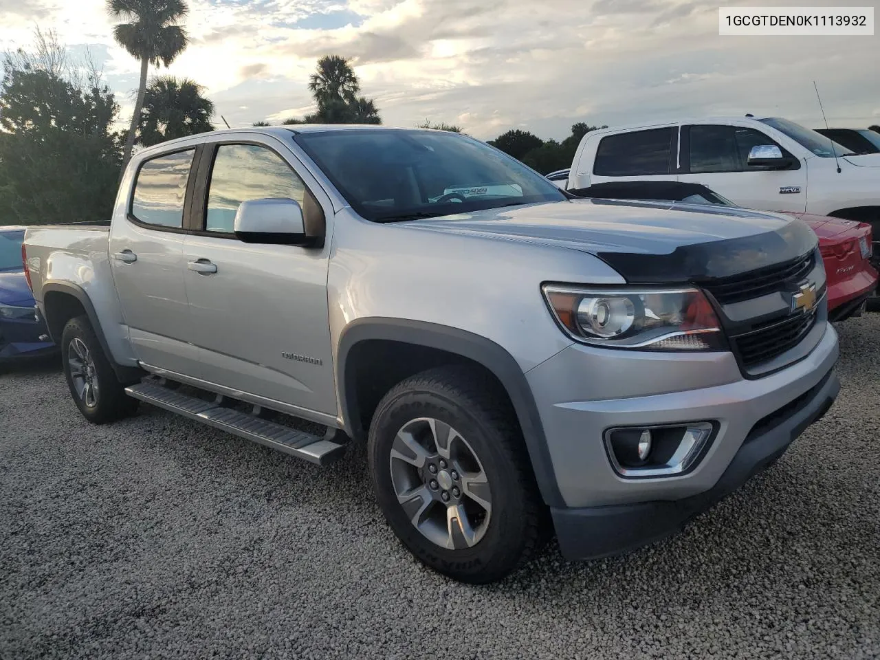 2019 Chevrolet Colorado Z71 VIN: 1GCGTDEN0K1113932 Lot: 73998744