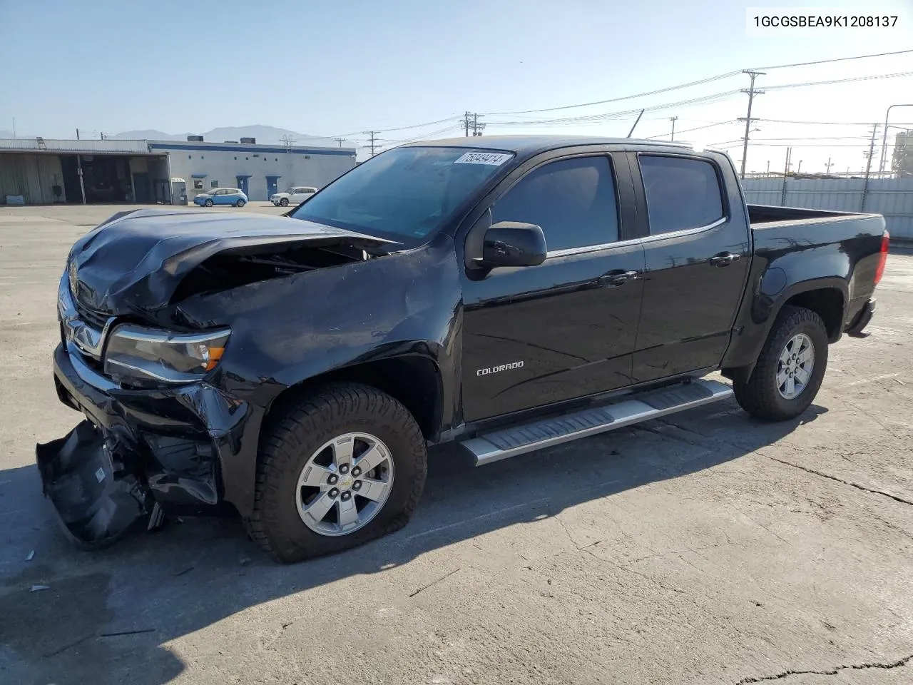 2019 Chevrolet Colorado VIN: 1GCGSBEA9K1208137 Lot: 75049414