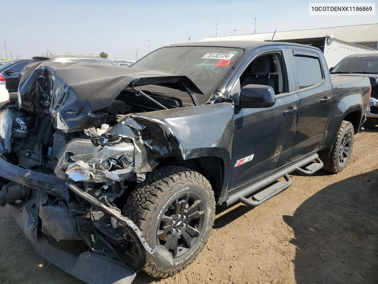 2019 Chevrolet Colorado Z71 VIN: 1GCGTDENXK1186869 Lot: 75132724