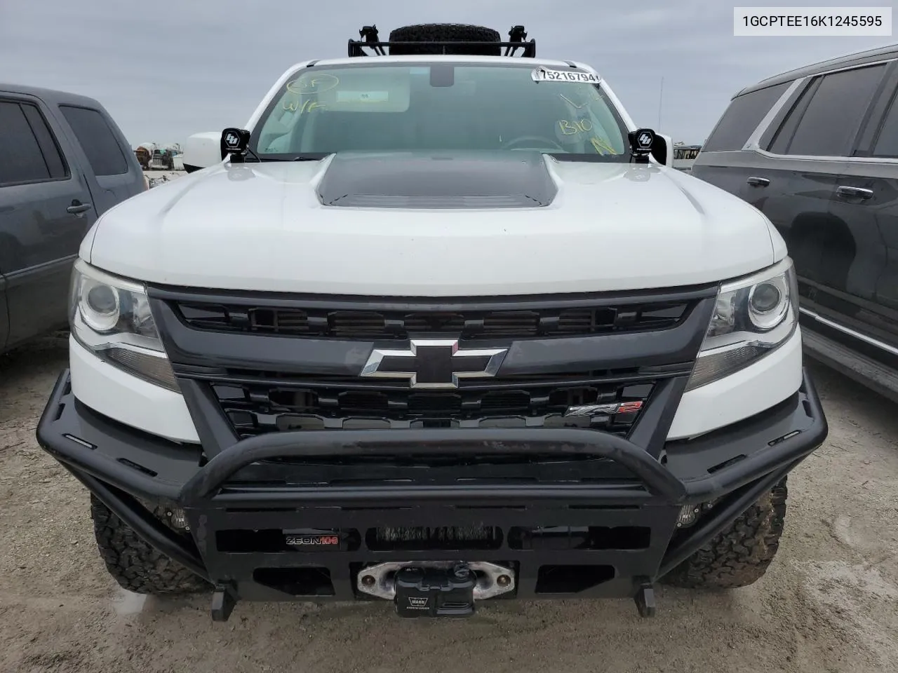 2019 Chevrolet Colorado Zr2 VIN: 1GCPTEE16K1245595 Lot: 75216794