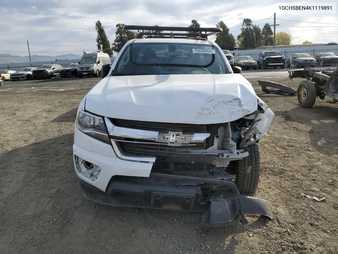 2019 Chevrolet Colorado VIN: 1GCHSBEN4K1119891 Lot: 75432054