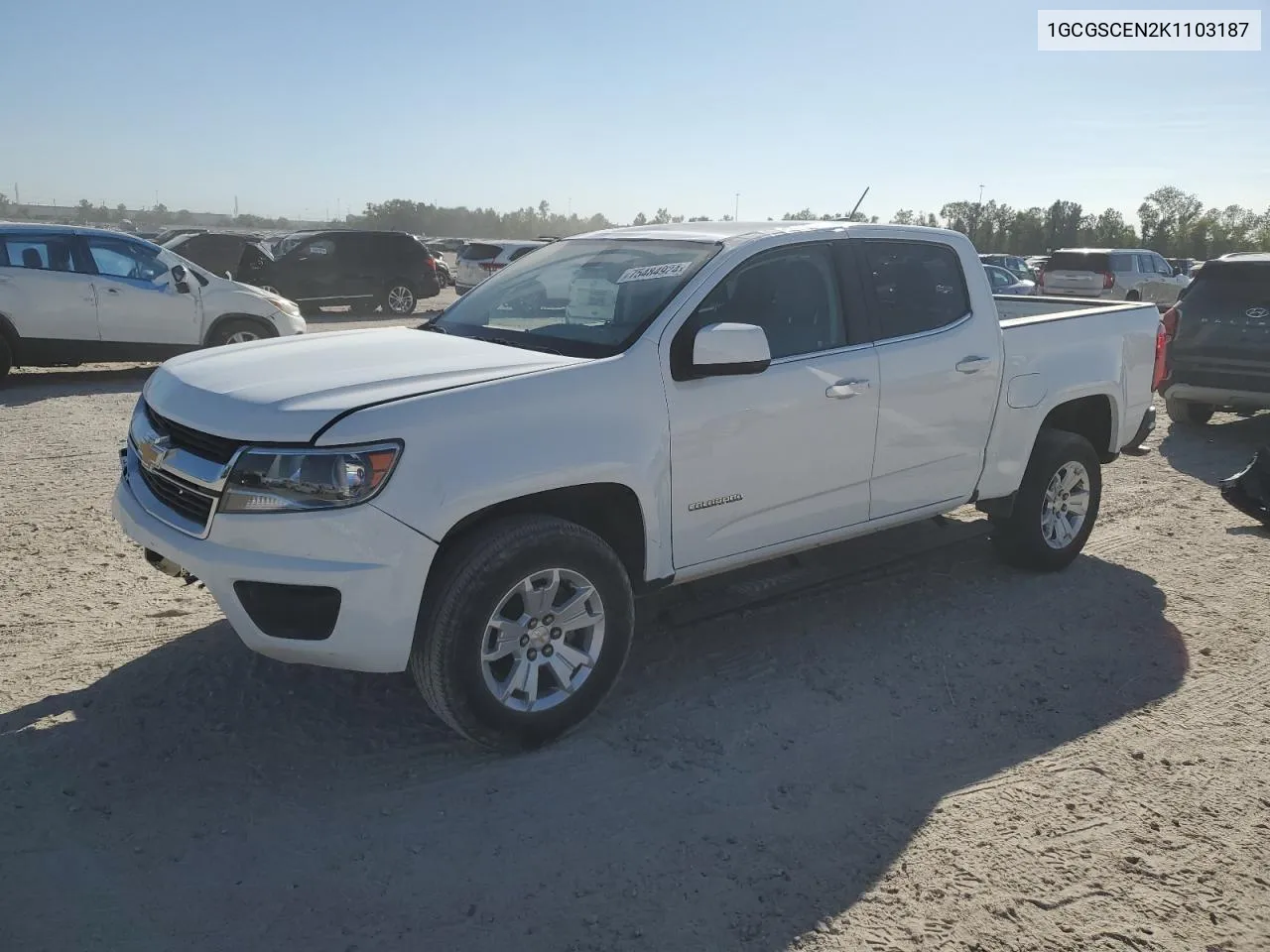 2019 Chevrolet Colorado Lt VIN: 1GCGSCEN2K1103187 Lot: 75484924