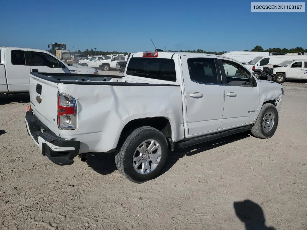 2019 Chevrolet Colorado Lt VIN: 1GCGSCEN2K1103187 Lot: 75484924