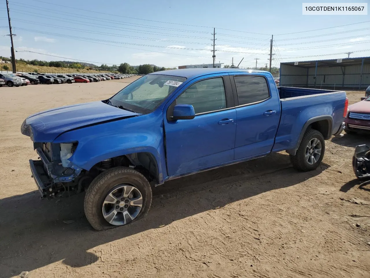 2019 Chevrolet Colorado Z71 VIN: 1GCGTDEN1K1165067 Lot: 75817084