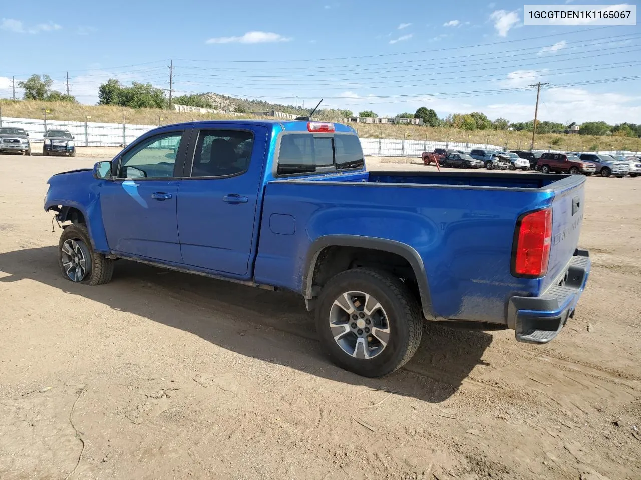 2019 Chevrolet Colorado Z71 VIN: 1GCGTDEN1K1165067 Lot: 75817084