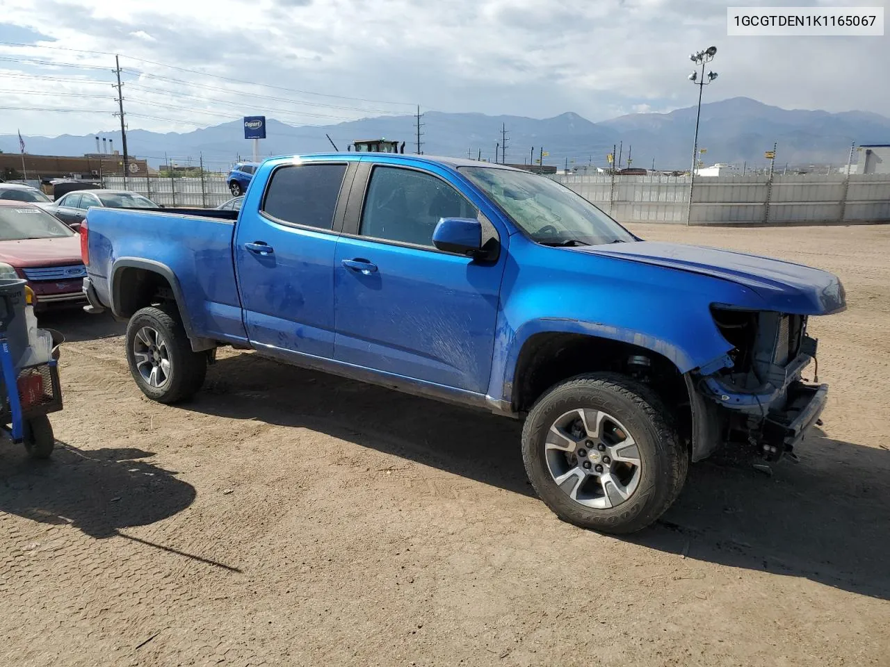 2019 Chevrolet Colorado Z71 VIN: 1GCGTDEN1K1165067 Lot: 75817084