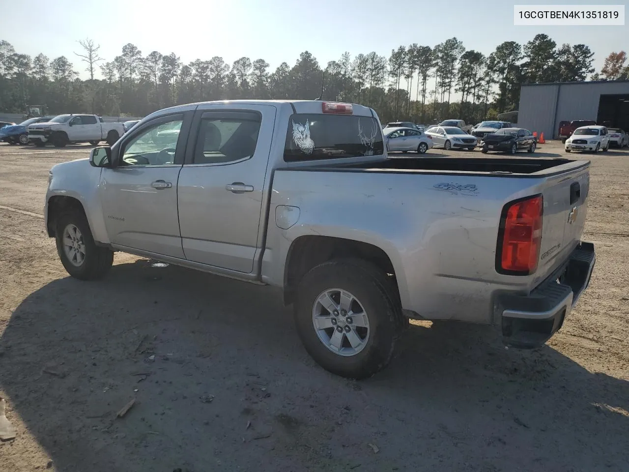 2019 Chevrolet Colorado VIN: 1GCGTBEN4K1351819 Lot: 75913794