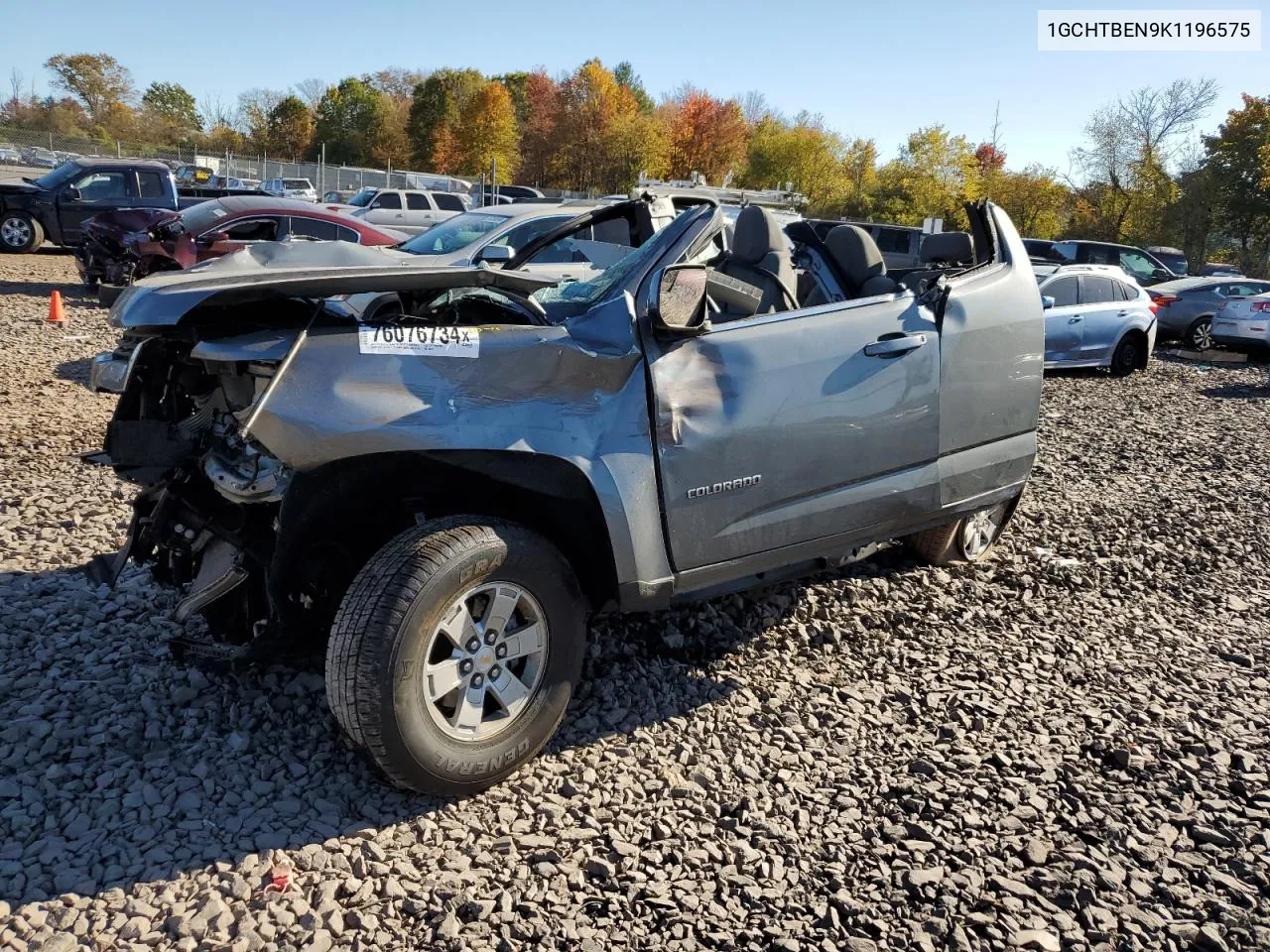 2019 Chevrolet Colorado VIN: 1GCHTBEN9K1196575 Lot: 76076734