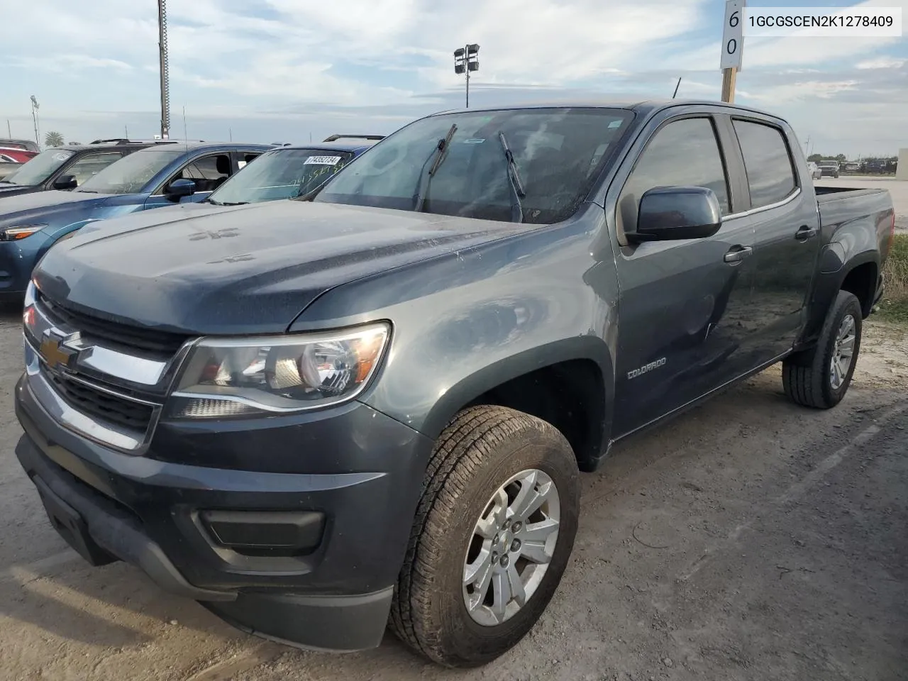 2019 Chevrolet Colorado Lt VIN: 1GCGSCEN2K1278409 Lot: 76200034