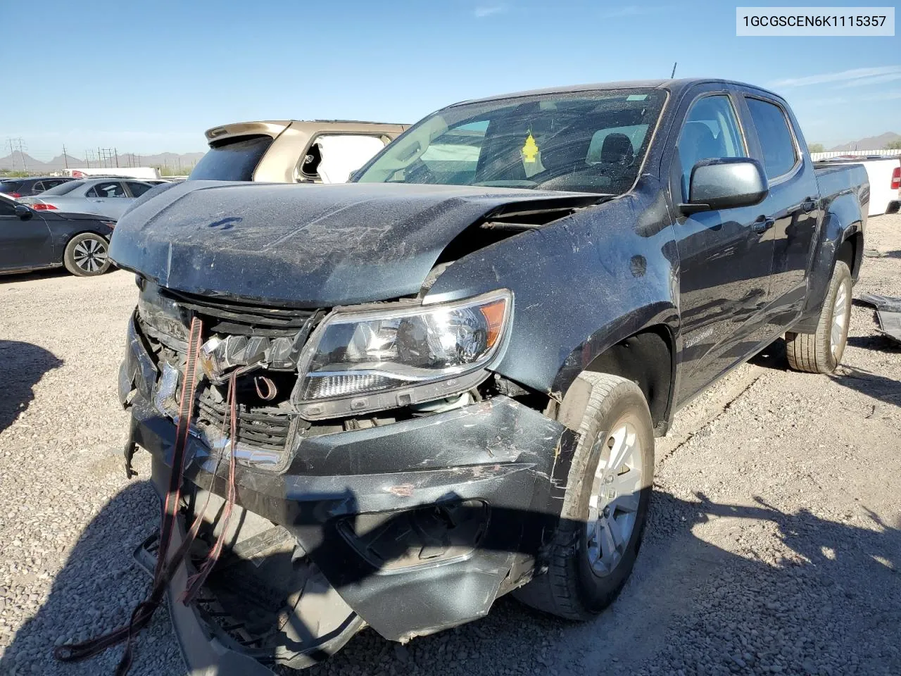 1GCGSCEN6K1115357 2019 Chevrolet Colorado Lt