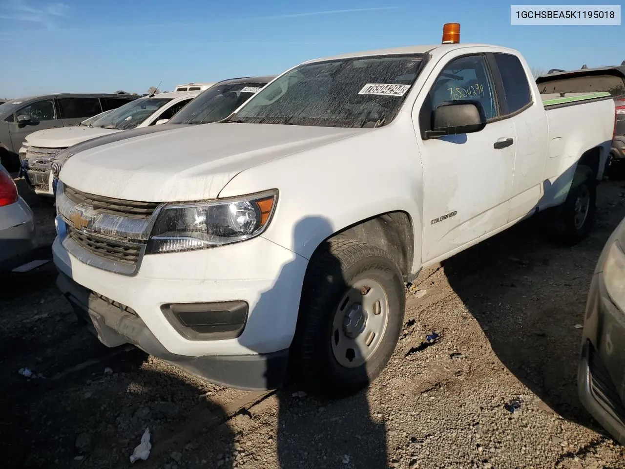 2019 Chevrolet Colorado VIN: 1GCHSBEA5K1195018 Lot: 76504294