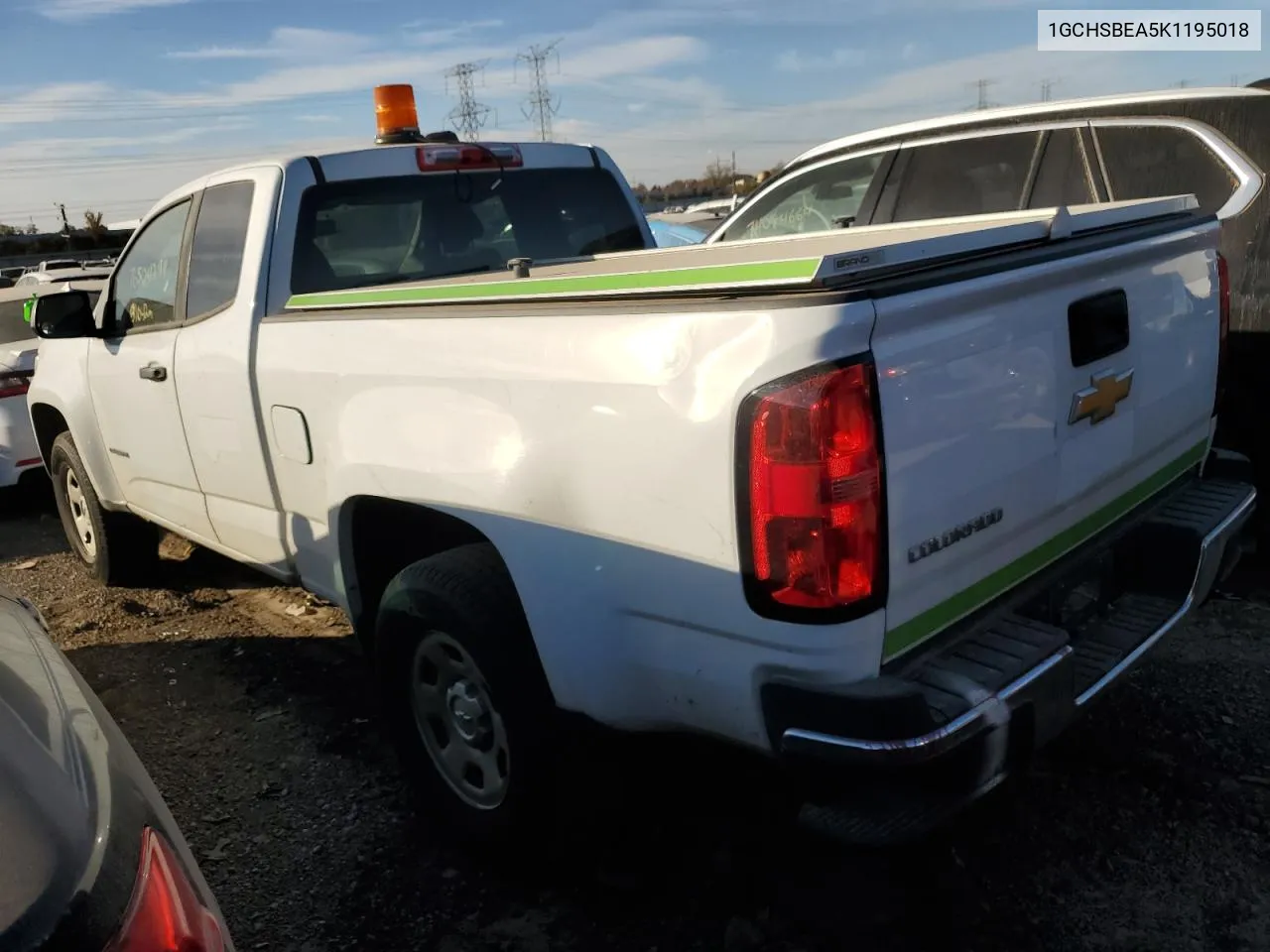 2019 Chevrolet Colorado VIN: 1GCHSBEA5K1195018 Lot: 76504294