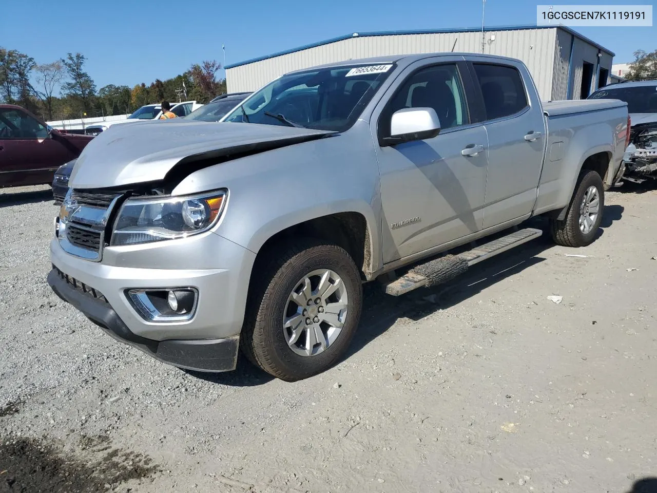 2019 Chevrolet Colorado Lt VIN: 1GCGSCEN7K1119191 Lot: 76653644