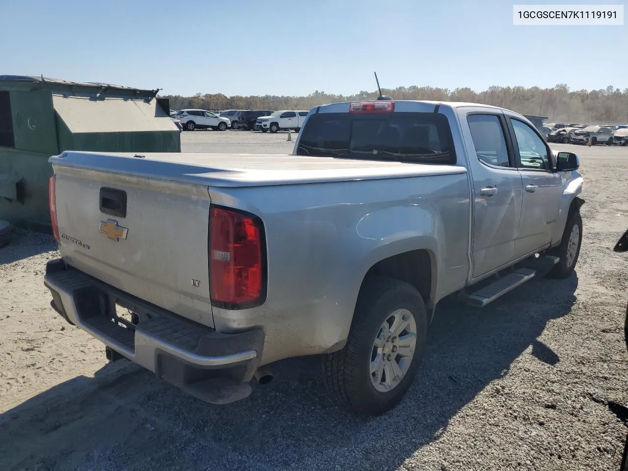 1GCGSCEN7K1119191 2019 Chevrolet Colorado Lt